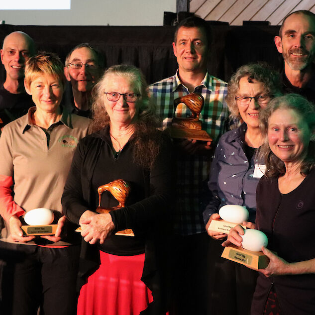 Anita Herbert of SIRCET (second from right) alongside other Kiwi Award recipients in June 2018
